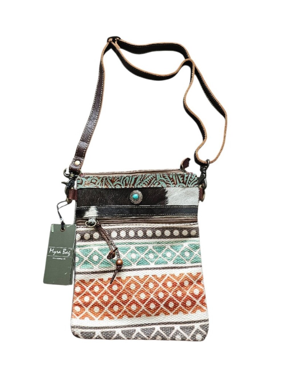 NEW Myra Bag Multicolor Patterned Crossbody Bag